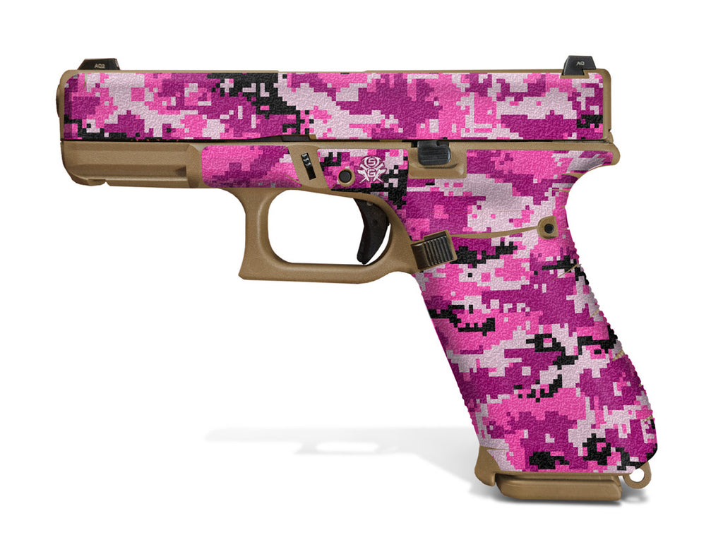 pink digital camo gun