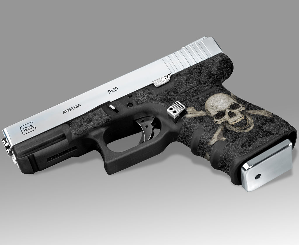 G23 Grip Tape with Skull & Crossbones – Showgun Decal Grips
