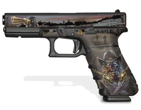 Glock 17 Gen 4 Decal Grip - Zombie Outlaw