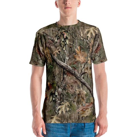 Broken Oak Camo - Full-Print, Athletic T-Shirt