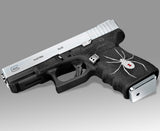 Custom Glock 19 Gen 3 Decal Grip Kit - Black Widow