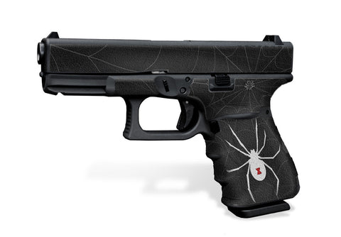 Glock 19 Gen 3 Decal Grip Kit - Black Widow