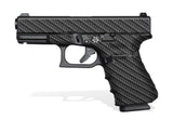 Glock 19 Gen 4 Decal Grip - Carbon Fiber