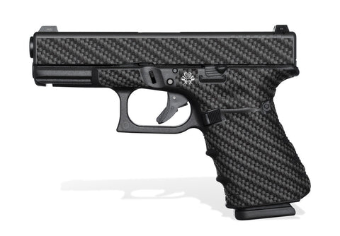 Glock 19 Gen 4 Decal Grip - Carbon Fiber