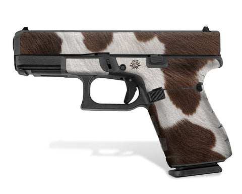 Glock 19 Gen 5 Decal Grip - Cow Print
