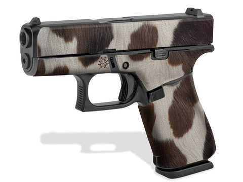 Glock 43X Decal Grip - Cow Print