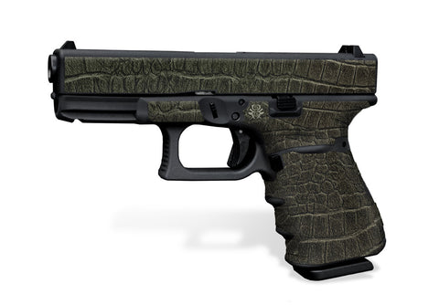 Glock 19 Gen 4 Decal Grip - Crocodile Skin