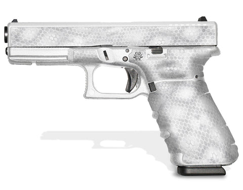 Glock 17 Gen 3 Decal Grip - White Digital Snakeskin (Discontinued)