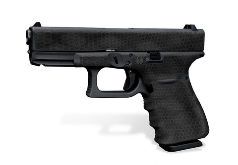 Glock 19 Gen 3 Decal Grip Kit - Digital Snakeskin in Black