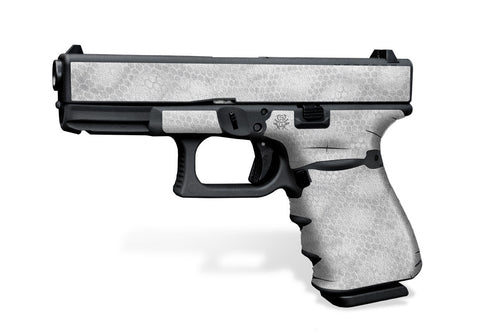 Glock 19 Gen3 Decal Grip - White Digital Snakeskin (Discontinued)