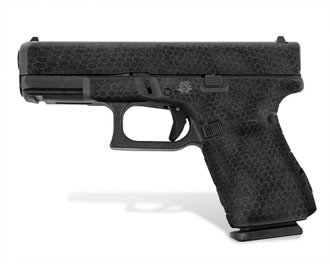 Glock 19 Gen 5 Decal Grip Kit - Digital Snakeskin in Black