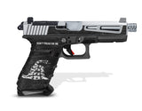 Glock 17 Gen 4 Decal Grip - Don't Tread on Me [Black & White] (Discontinued)