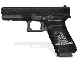 Glock 22 Gen 4 Decal Grip Kit - Don't Tread on Me in Black