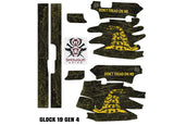 Glock 19 Gen 4 Decal Grip - Don't Tread on Me