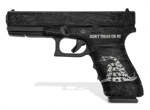 Glock 20 SF Decal Grip - Don't Tread On Me [Black & White] (Discontinued)