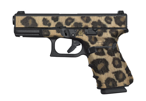 Glock 19 Gen 4 Decal Grip Kit - Leopard Print