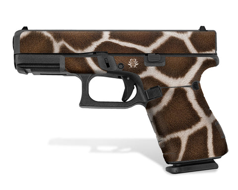 Glock 19 Gen 5 Decal Grip - Giraffe Print