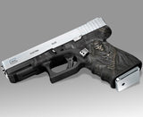 Custom Glock 23 Gen 3 Decal Grip Kit - Grim Reaper