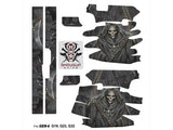 Glock 19 Gen 4 Decal Grip Kit - Grim Reaper