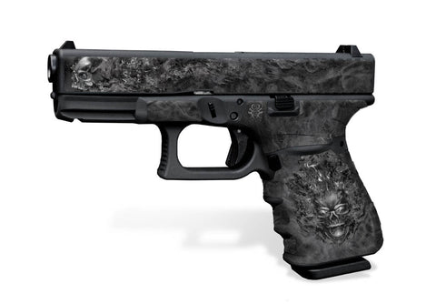 Glock 19 Gen 3 Decal Grip Kit - NITRO in Black