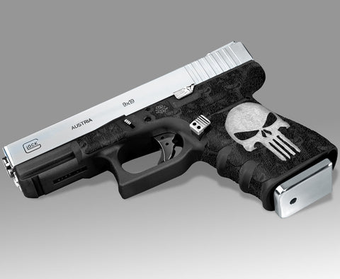 Custom Glock 32 Gen 3 Decal Grip Kit - The Punisher