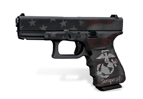 Glock 23 Gen 3 Decal Grip  - Semper Fi