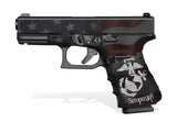 Glock 23 Gen 4 Decal Grip Kit - Semper Fi