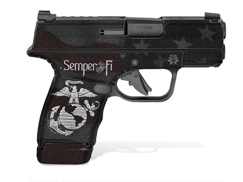 Springfield Hellcat Micro-Compact Decal Grips - Semper Fi