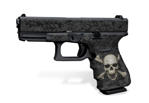 Glock 19 Gen 3 Decal Grip Kit - Skull & Crossbones