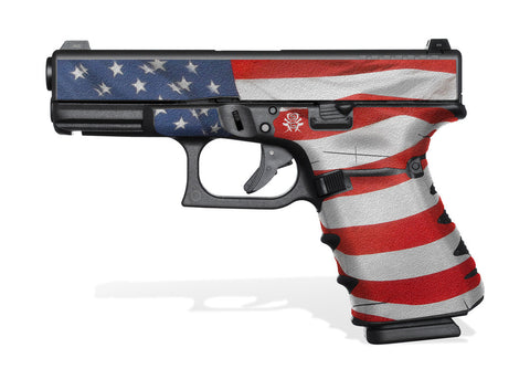 Glock 19 Gen 4 Decal Grip Kit - Stars & Stripes
