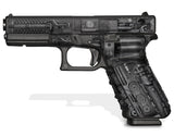Glock 31 Gen 3 Decal Grip Kit - Steampunk in Black