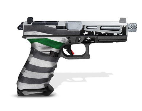 Custom Glock 22 Gen 3 Decal Grip Kit - Thin Green Line