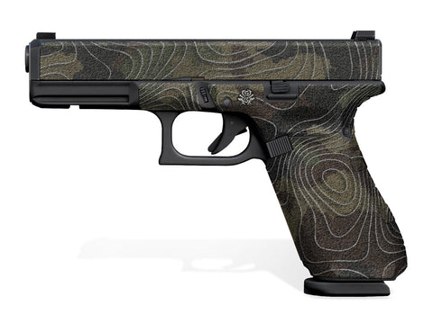 Glock 17 Decal Grip Gen 5 - Topo Camo