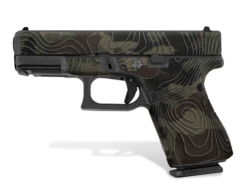 Gen 5 Glock 19 Decal Grip - Topo Camo