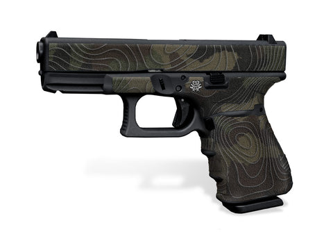 Glock 19 Gen 3 Decal Grip - Topo Camo