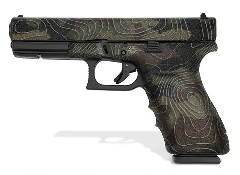 Glock 20 Gen 4 Decal Grip - Topo Camo