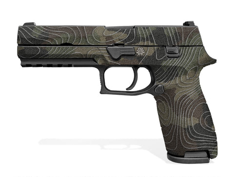 Decal Grip for Sig Sauer P320 Full-Size - Topo Camo