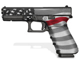 Glock 17 Gen 3 Decal Grip Kit - Thin Red Line