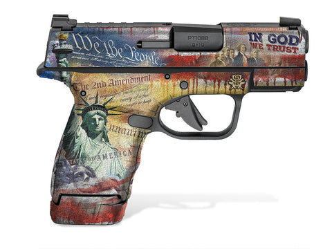 Springfield Hellcat Micro-Compact Decal Grips - We The People