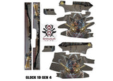 Glock 19 Gen 4 Decal Grip Kit - Zombie Outlaw Packaging