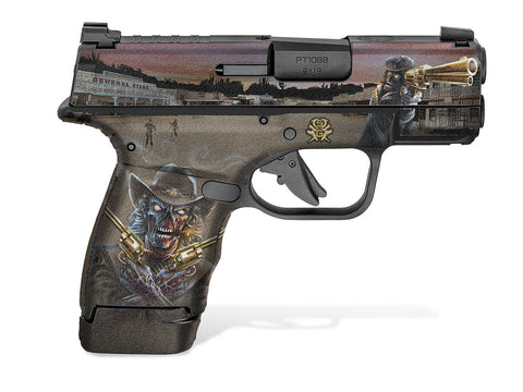 Springfield Hellcat Micro-Compact Decal Grips - Zombie Outlaw