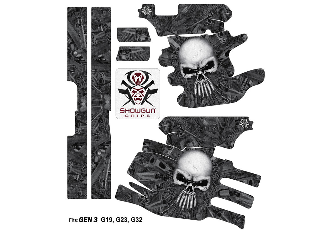 Glock 19 Gen 3 Decal Grip | Textured Gun Wrap Kit | Arsenal – Showgun ...