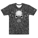 Full-Print, Athletic T-shirt with Guns & Skull - Arsenal
