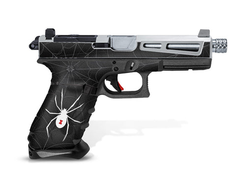 Glock 22 Gen 4 Decal Grip - Black Widow