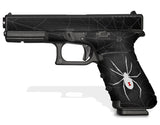 Glock 22 Gen 4 Decal Grip - Black Widow