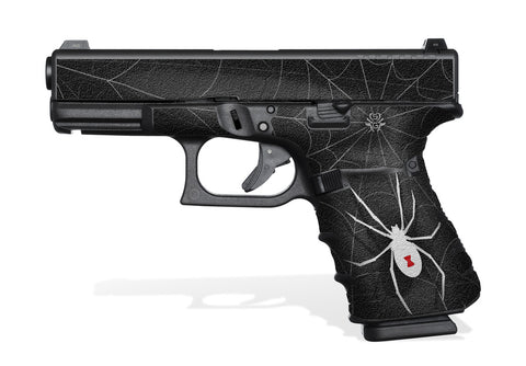 Glock 19 Gen4 Decal Grip  - Black Widow