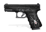 Glock 23 Gen 4 Decal Grip - Black Widow
