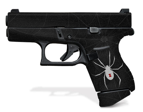 Glock 42 Decal Grip - Black Widow
