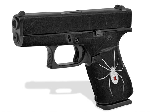 Glock 43X Decal Grip - Black Widow
