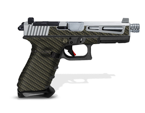 Glock 31 Gen 3 Decal Grip - Carbon Fiber